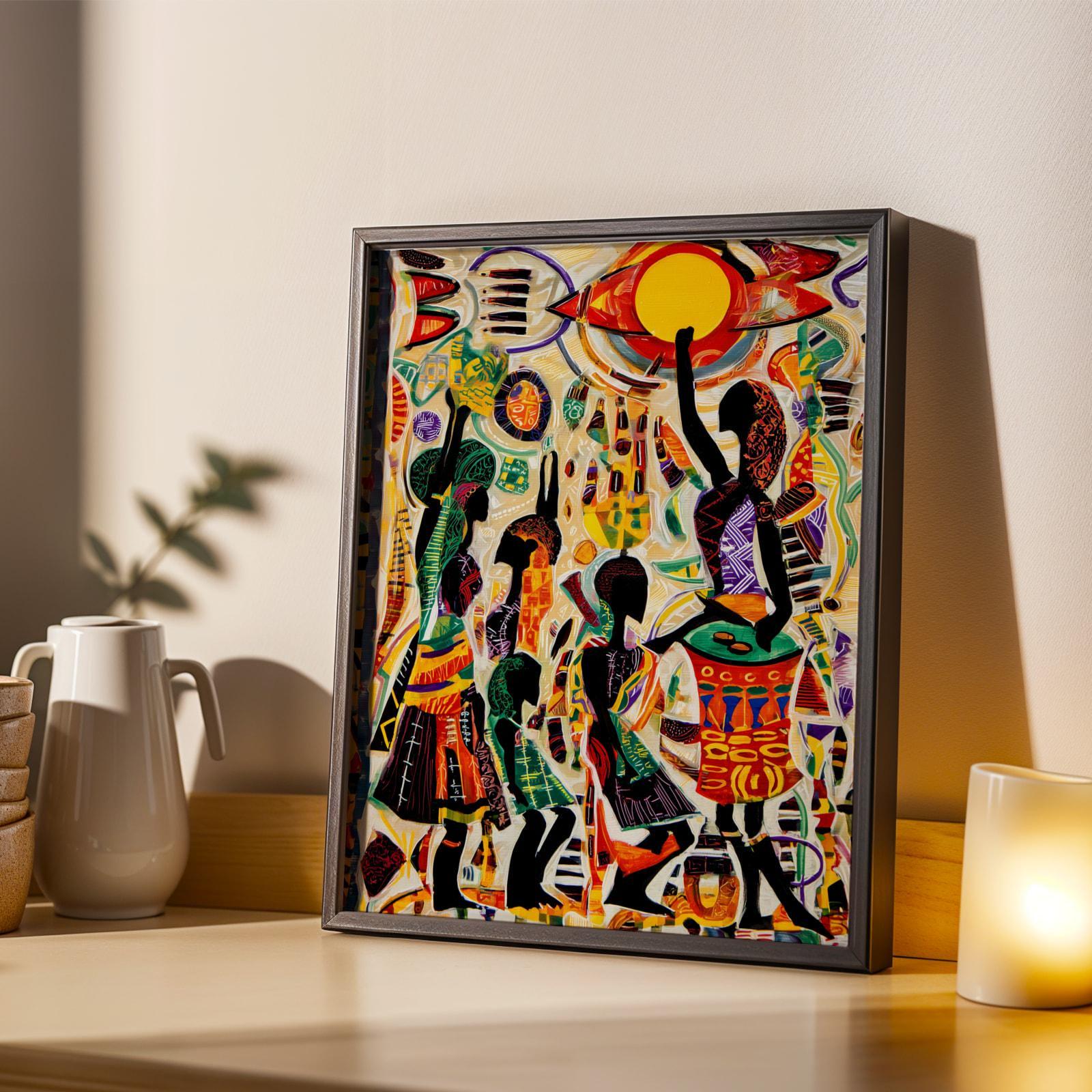 Afrocentric African  Wall Art Print 32 Soluna Soul