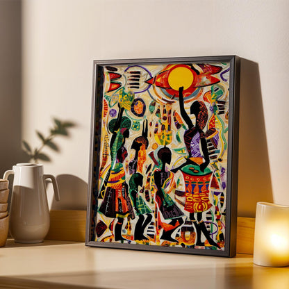 Afrocentric African  Wall Art Print 32 Soluna Soul