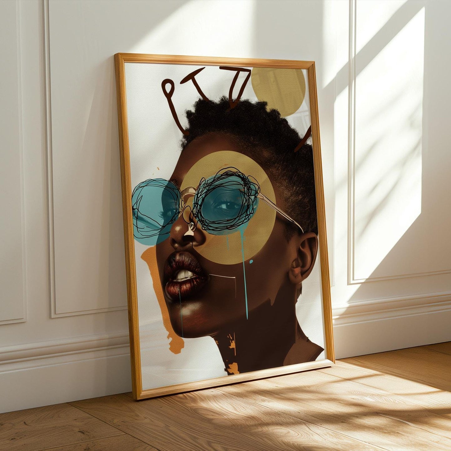 Afrocentric Wall Art Print 123 Soluna Soul