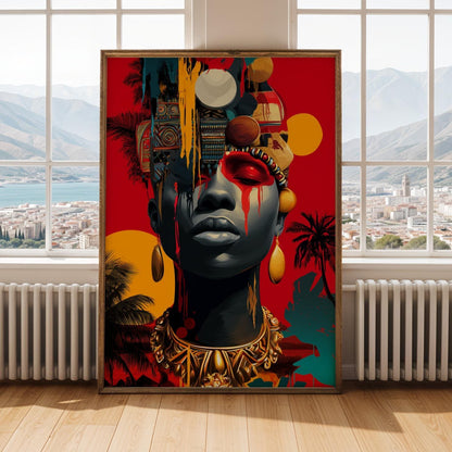 Afrocentric Wall Art Print 99 Soluna Soul