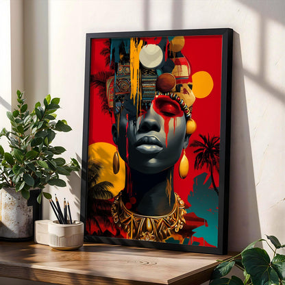 Afrocentric Wall Art Print 99 Soluna Soul