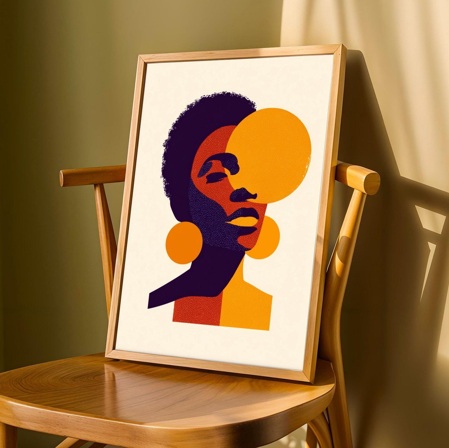 Afrocentric Wall Art Print 66 Soluna Soul