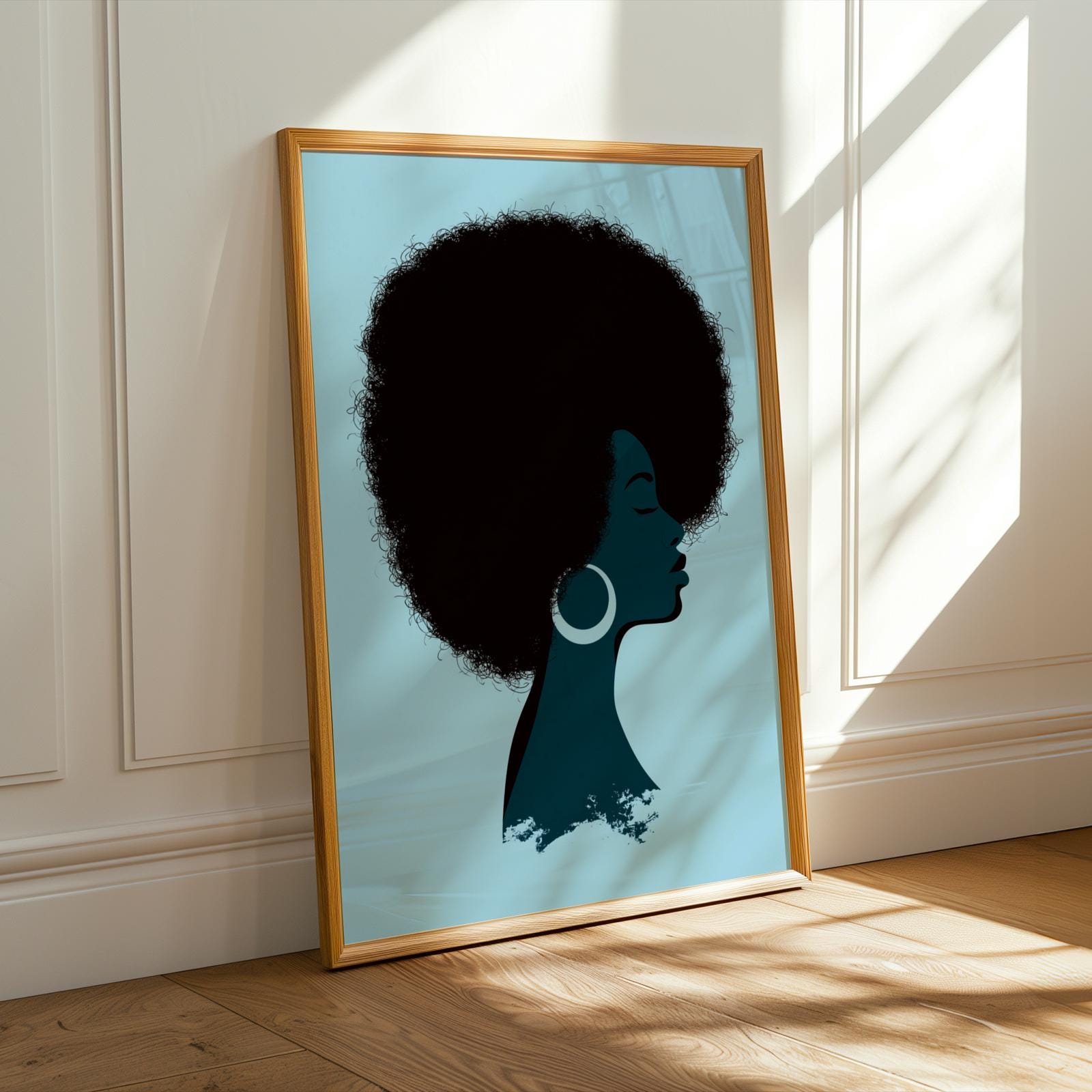 Abstract Woman Portrait Poster  Wall Art Print 201 Soluna Soul