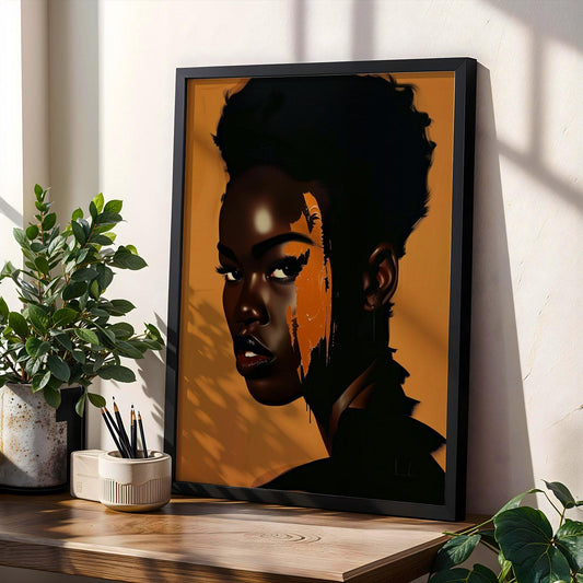 Afrocentric Wall Art Print 121 Soluna Soul