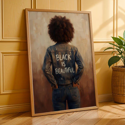 Black Is Beautiful Wall Art Print 207 Soluna Soul