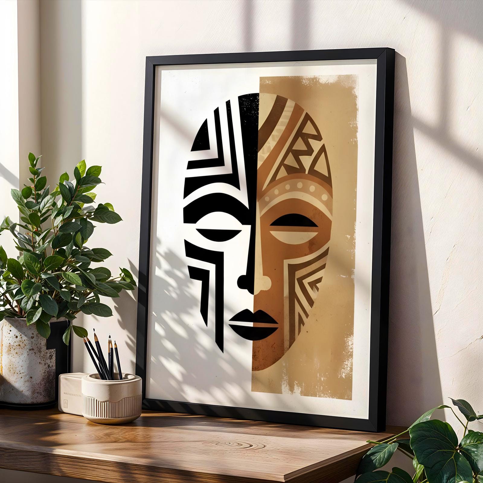 Duality Mask  Wall Art Print 206 Soluna Soul