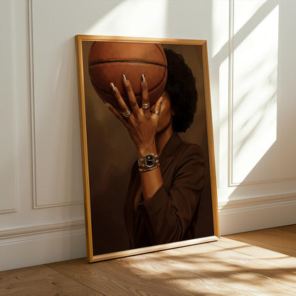 Afrocentric Basketball Wall Art Print 217 Soluna Soul