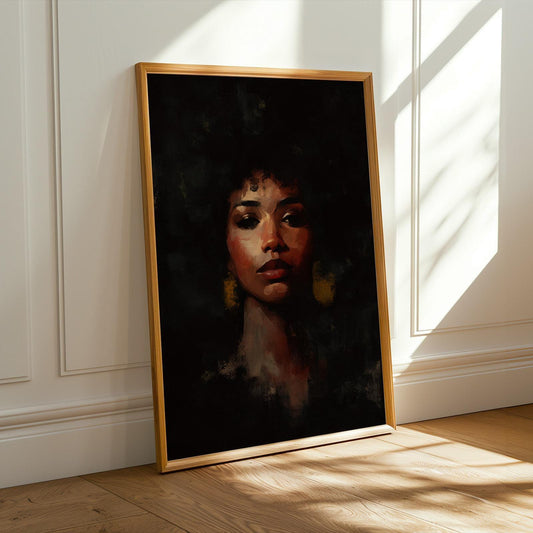 Woman's Face Portrait Wall Art Print 135 Soluna Soul