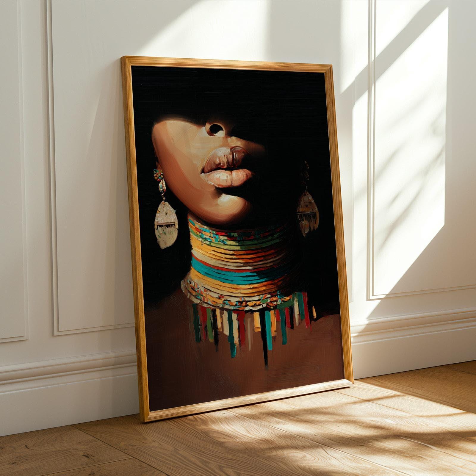 Abstract Woman Portrait Wall Art Print 132 Soluna Soul
