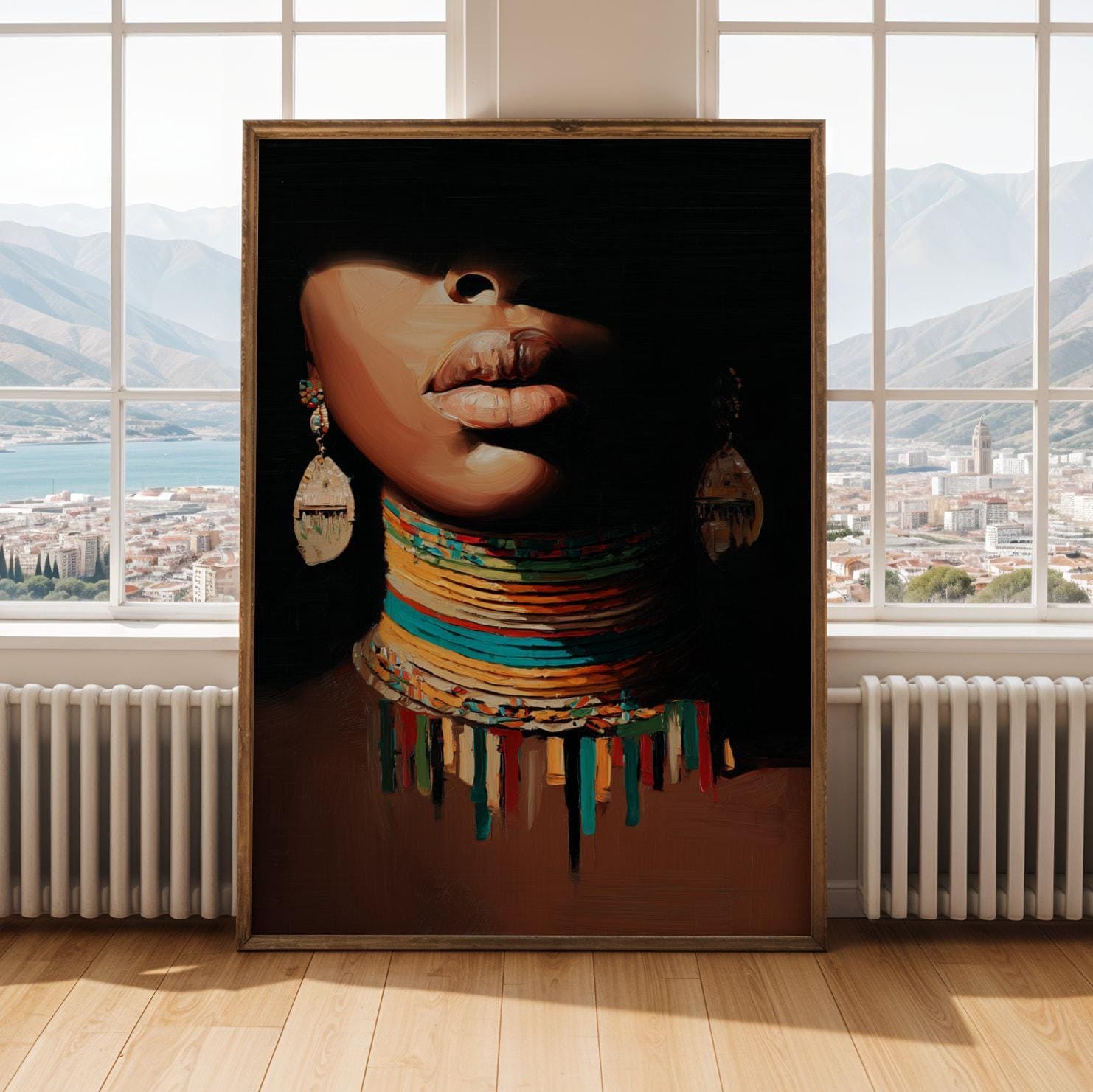 Abstract Woman Portrait Wall Art Print 132 Soluna Soul