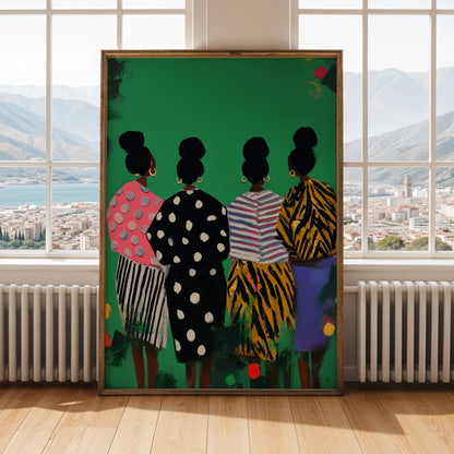 Abstract Women Figures Wall Art Print 134 Soluna Soul