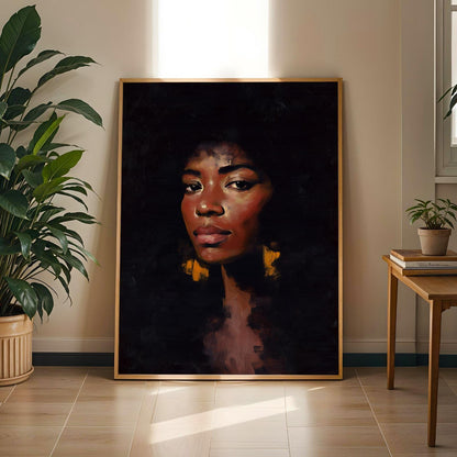 Woman Face Wall Art Print 136 Soluna Soul