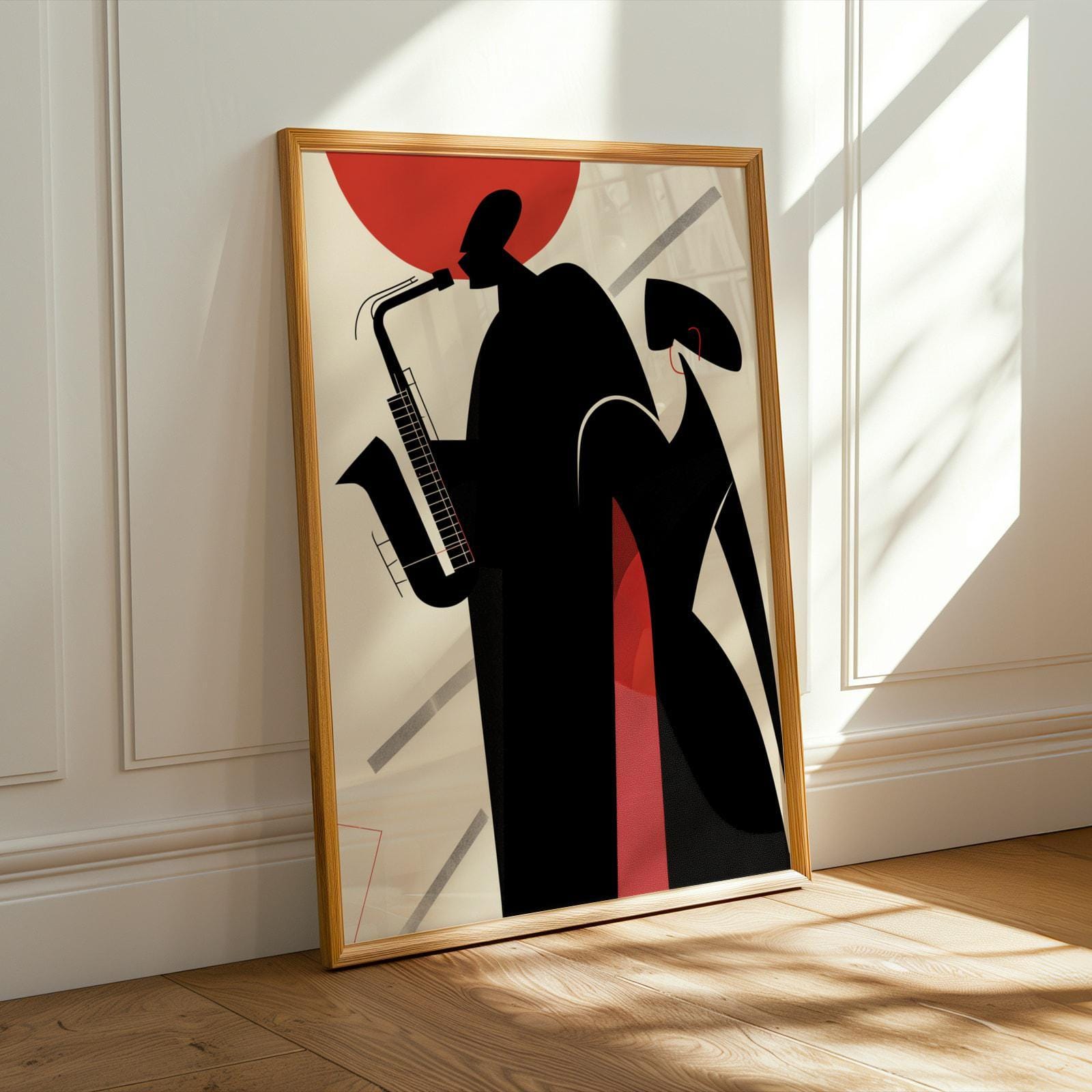 Saxophone Player Wall  Art Print 129 Soluna Soul