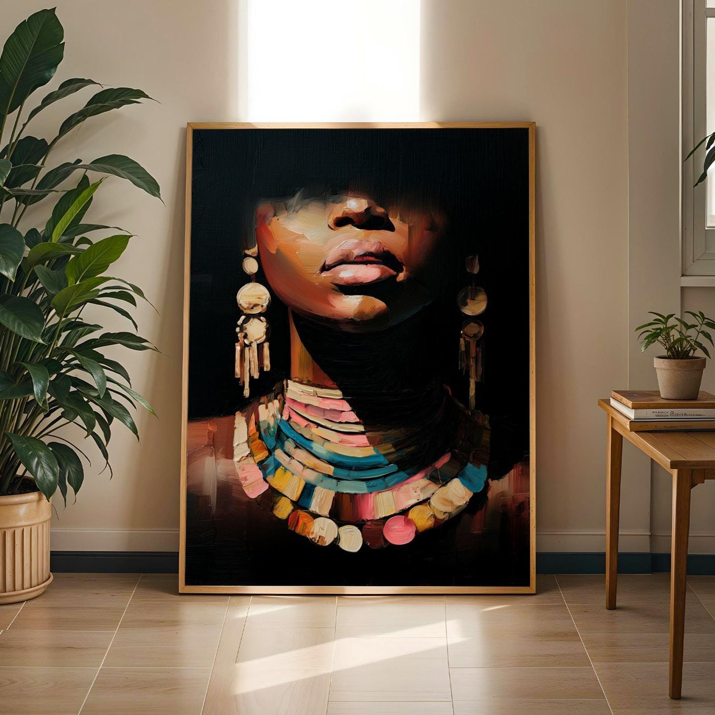 Abstract Mother and Child Portrait Wall Art Print 133 Soluna Soul