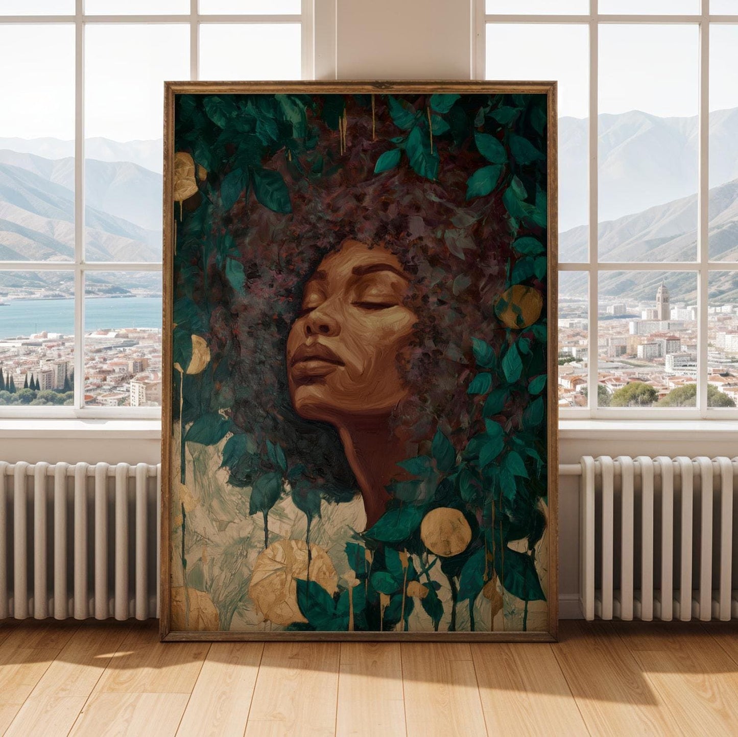 Abstract Portrait of Woman Wall Art Print 137 Soluna Soul