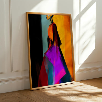 Modern Figure Abstract Art Wall Art Print 144 Soluna Soul