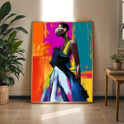 Modern Figure Abstract Art Wall Art Print 146 Soluna Soul