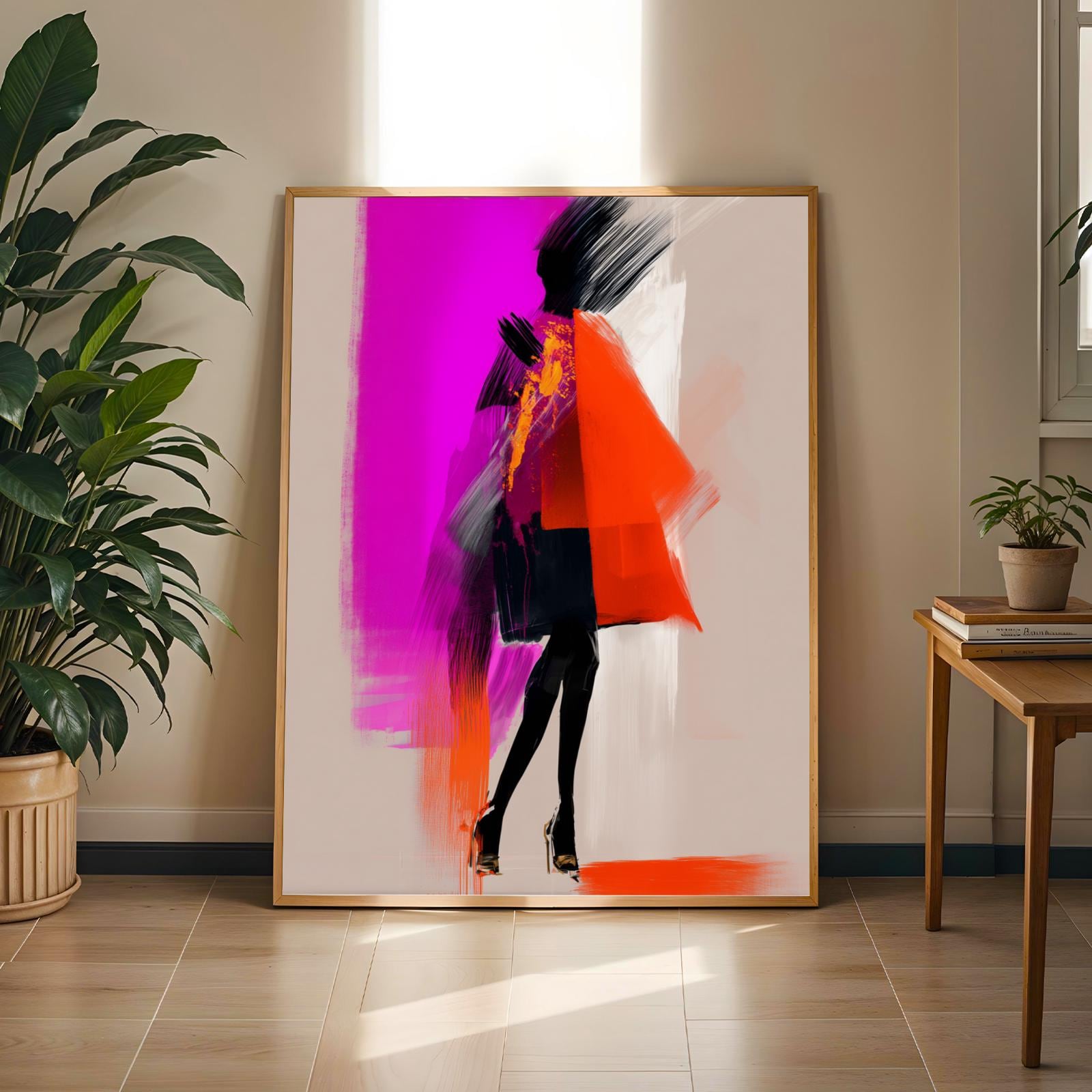 Modern Figure Abstract Art Wall Art Print 145 Soluna Soul