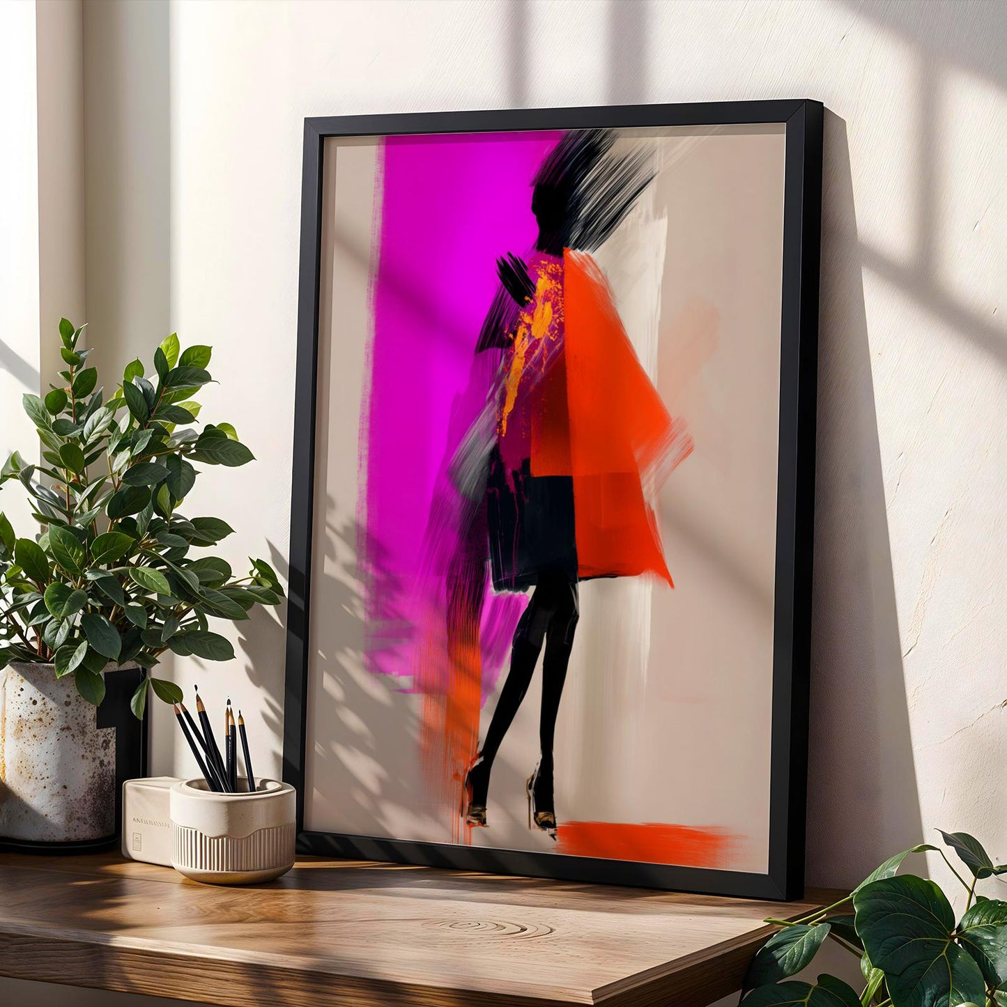 Modern Figure Abstract Art Wall Art Print 145 Soluna Soul