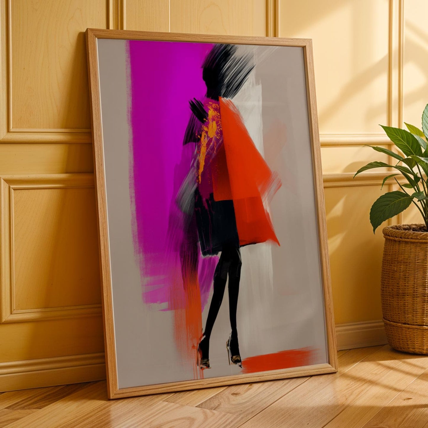 Modern Figure Abstract Art Wall Art Print 145 Soluna Soul
