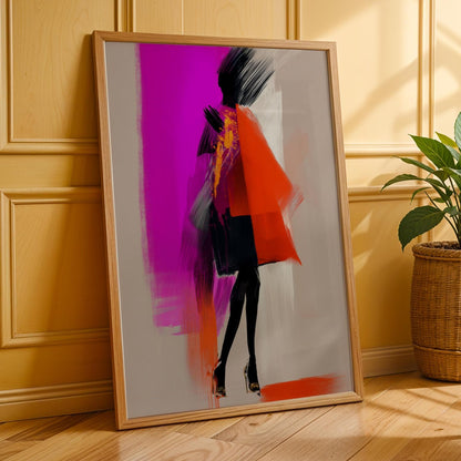 Modern Figure Abstract Art Wall Art Print 145 Soluna Soul