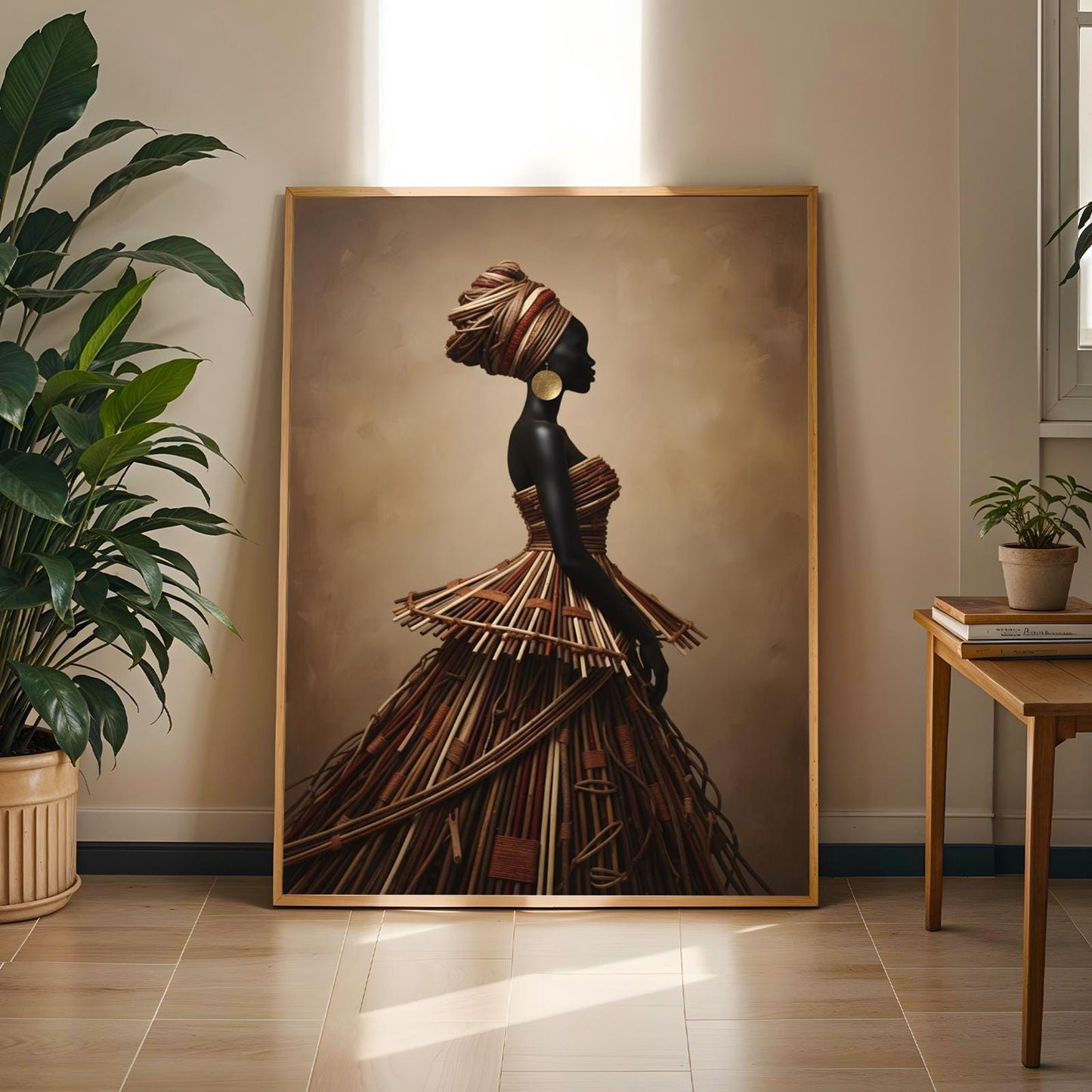 African Statement Fashion Wall Art Print 221 Soluna Soul