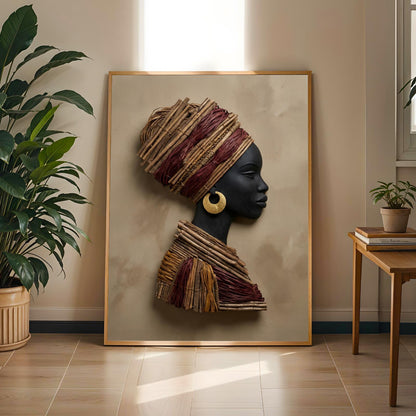 Tribal Profile Wall Art Print 222 Soluna Soul