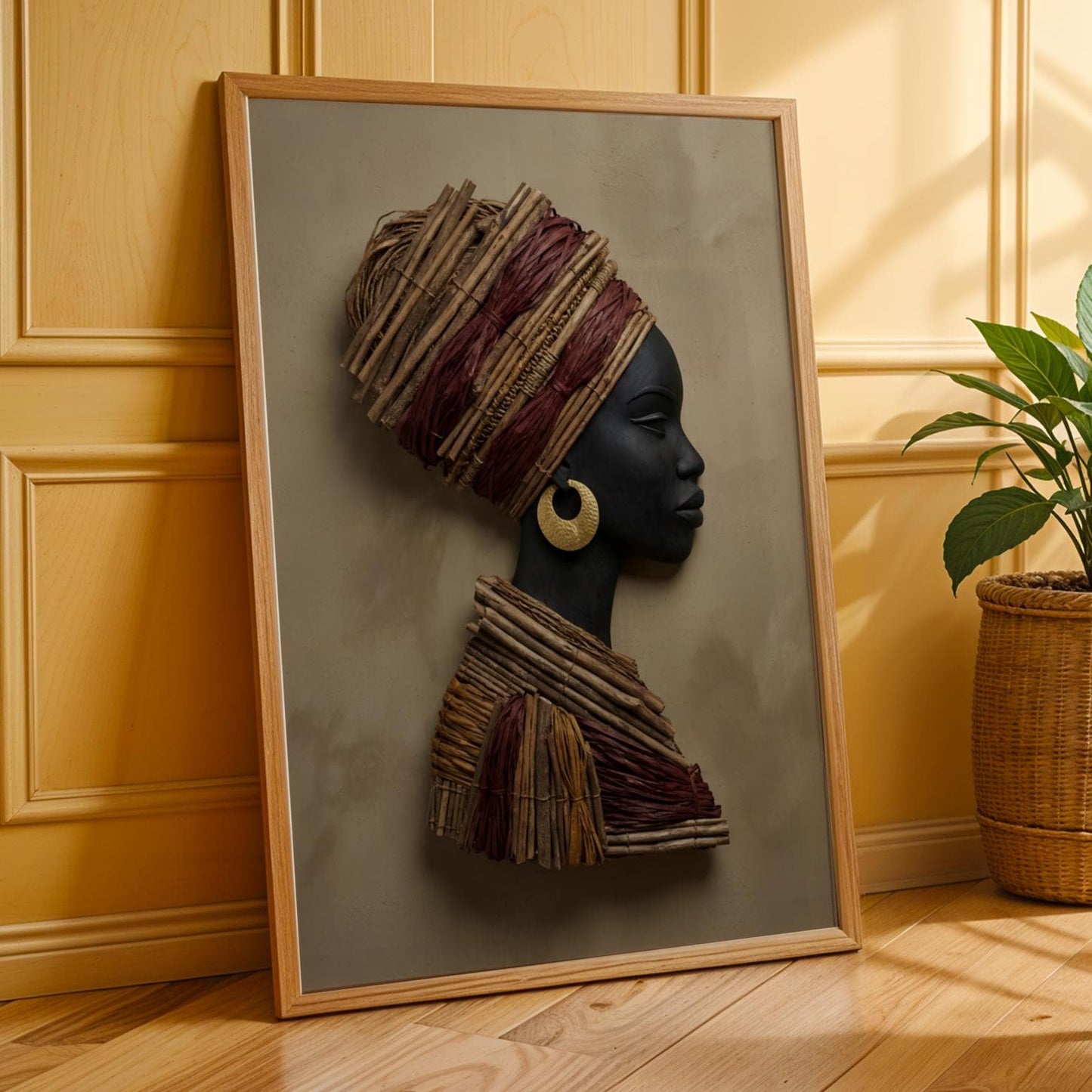 Tribal Profile Wall Art Print 222 Soluna Soul