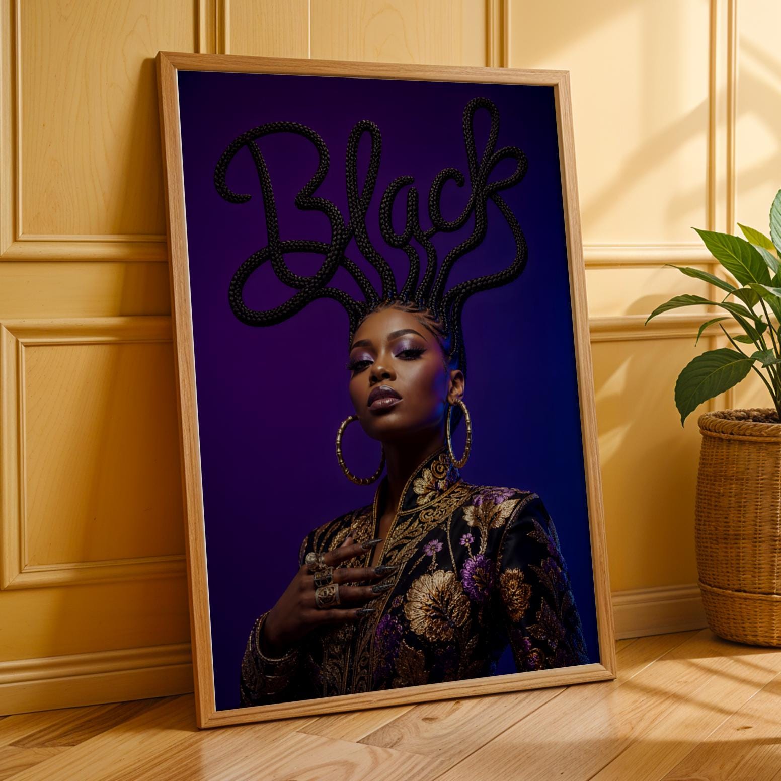 Black Hair is Art Wall Art Print 227 Soluna Soul