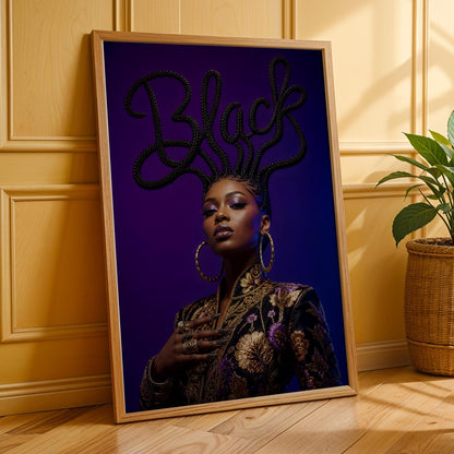 Black Hair is Art Wall Art Print 227 Soluna Soul