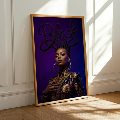 Black Hair is Art Wall Art Print 227 Soluna Soul