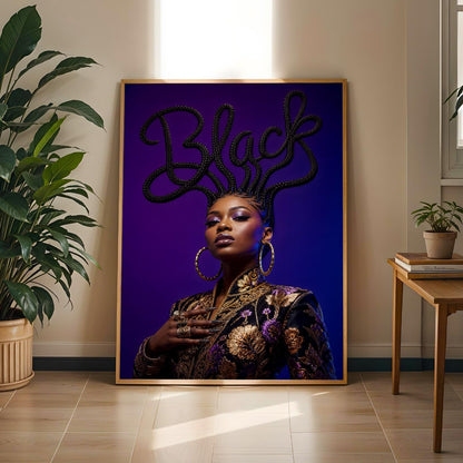 Black Hair is Art Wall Art Print 227 Soluna Soul