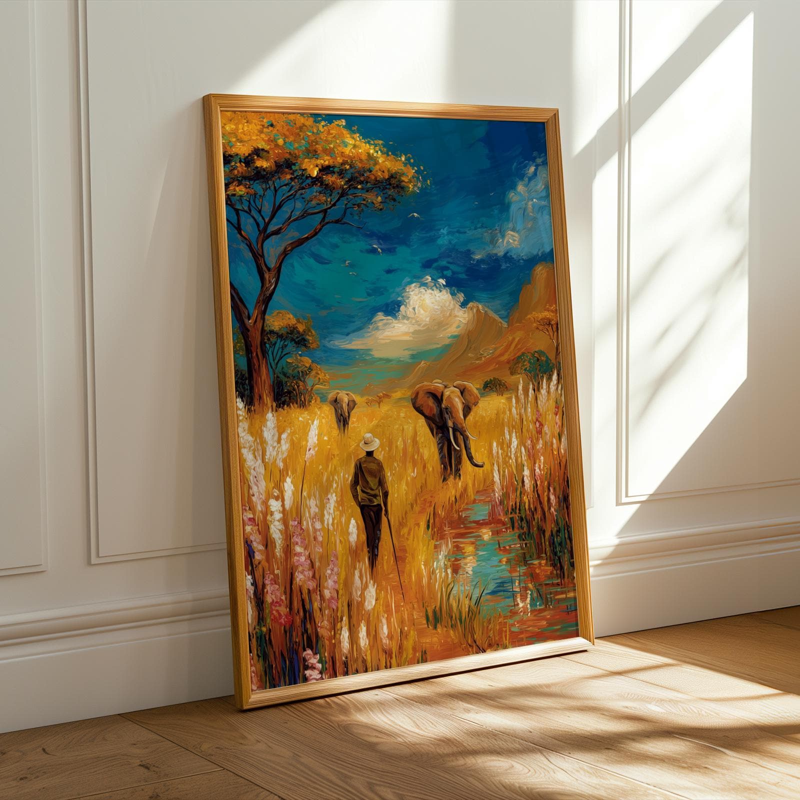 Abstract African Land Wall Art Print 159 Soluna Soul