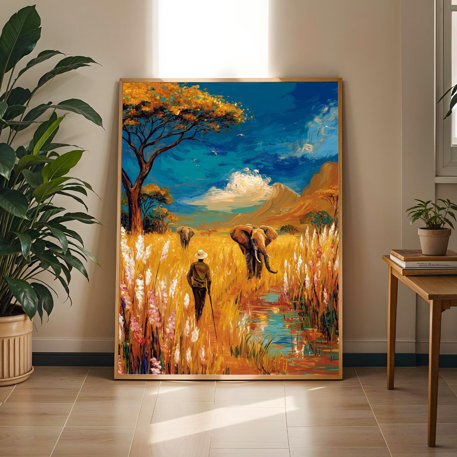 Abstract African Land Wall Art Print 159 Soluna Soul
