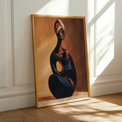 Abstract Woman Wall Art Print 167 Soluna Soul