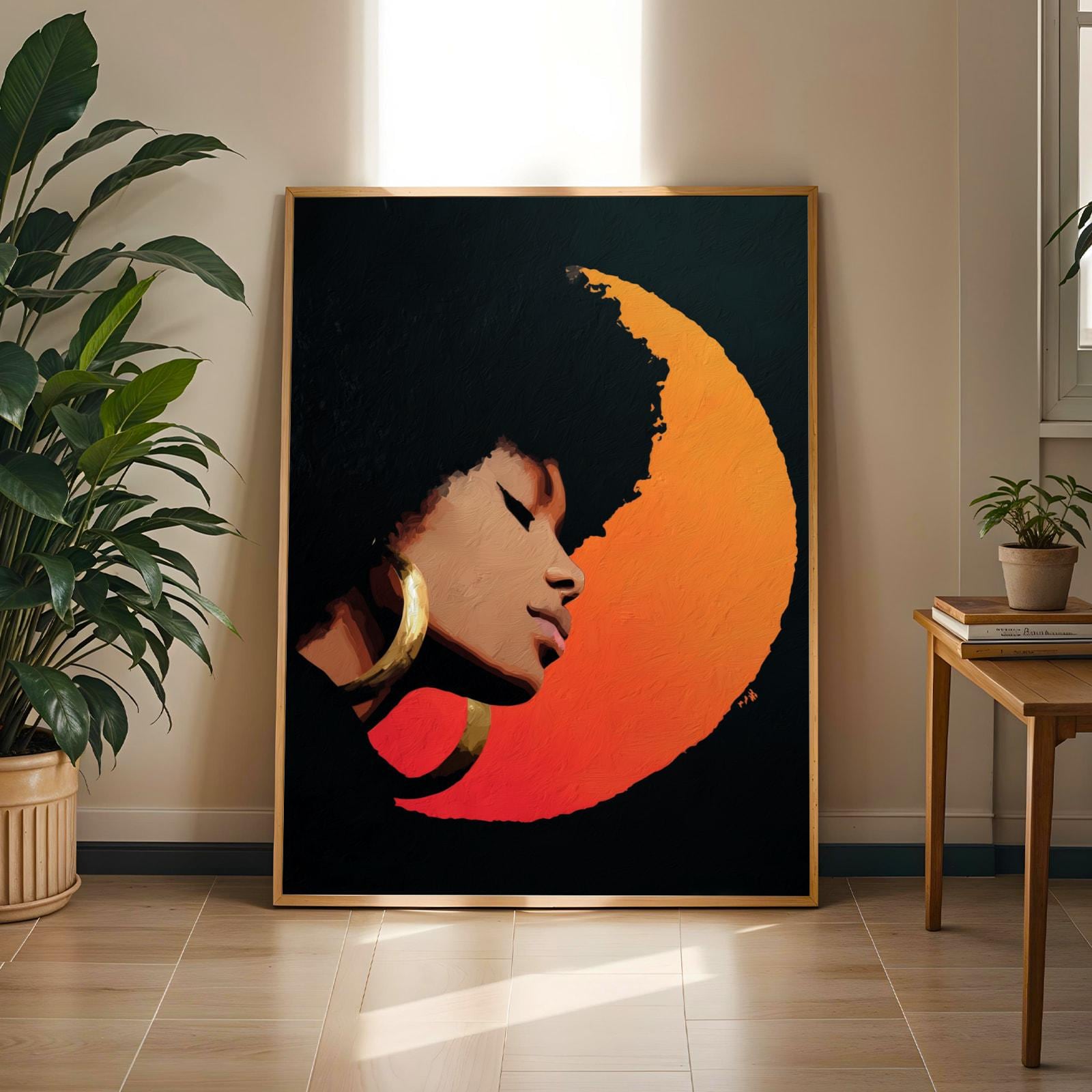 Abstract Stylized Faces Wall Art Print 141 Soluna Soul