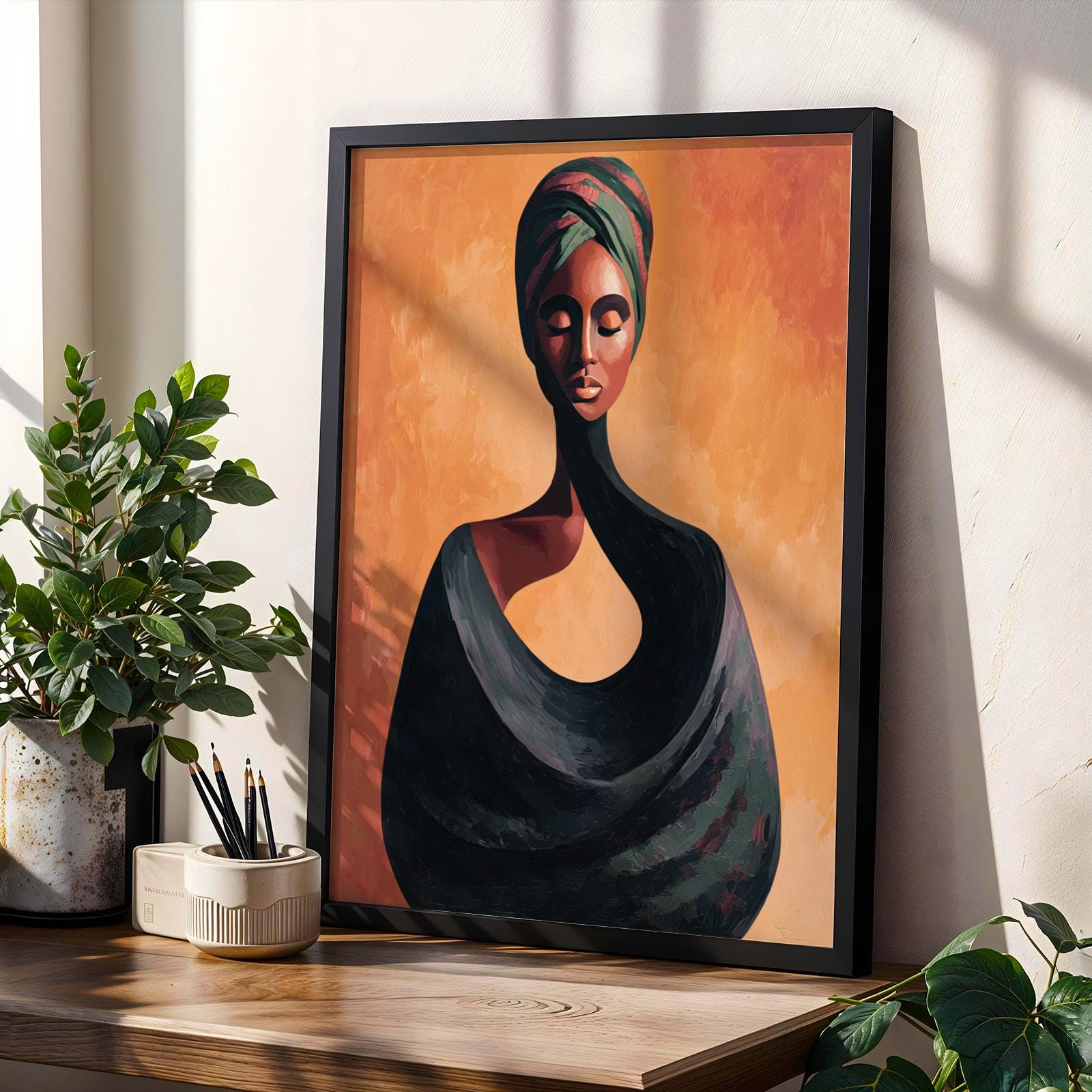 Abstract Woman Wall Art Print 168 Soluna Soul