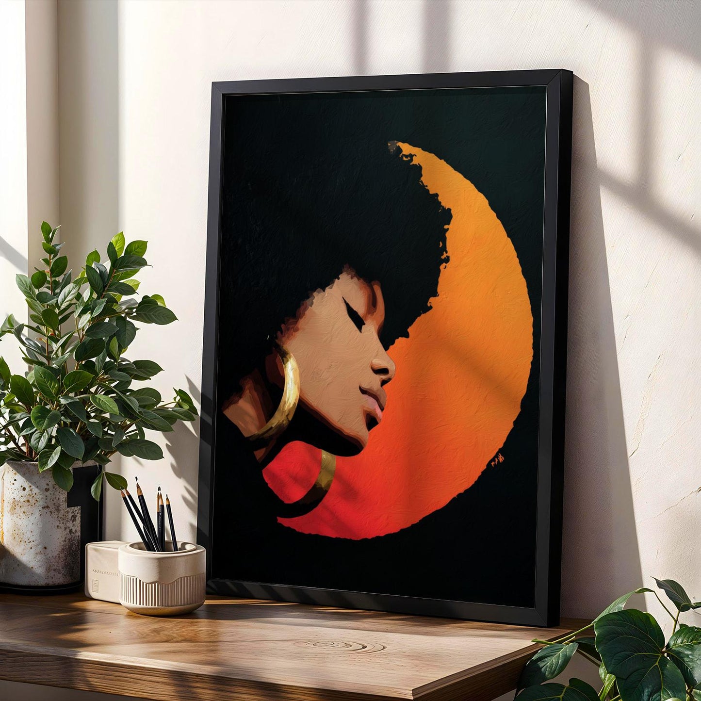 Abstract Stylized Faces Wall Art Print 141 Soluna Soul
