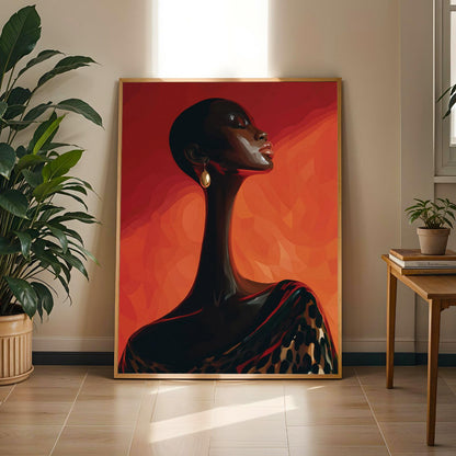 Abstract Woman Wall Art Print 165 Soluna Soul