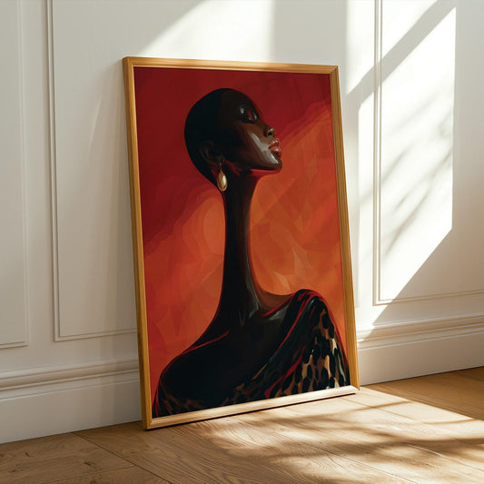 Abstract Woman Wall Art Print 165 Soluna Soul