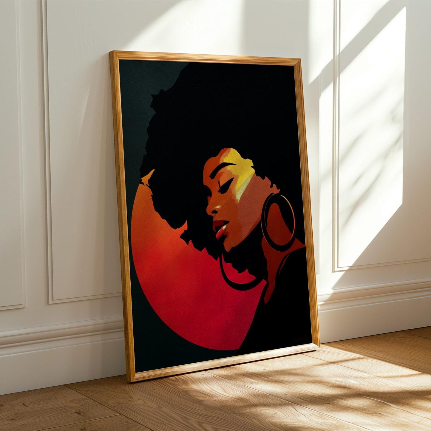 Abstract Stylized Faces Wall Art Print 142 Soluna Soul