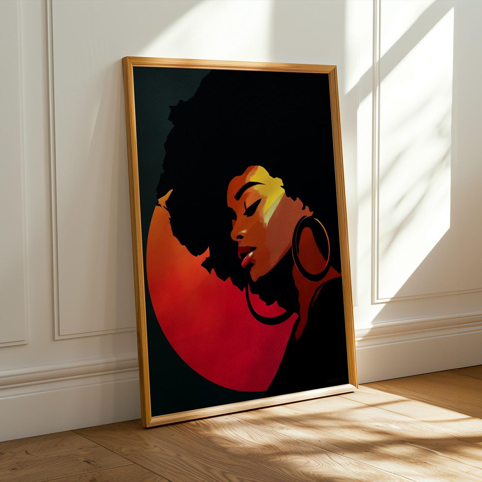Abstract Stylized Faces Wall Art Print 142 Soluna Soul
