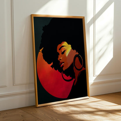 Abstract Stylized Faces Wall Art Print 142 Soluna Soul