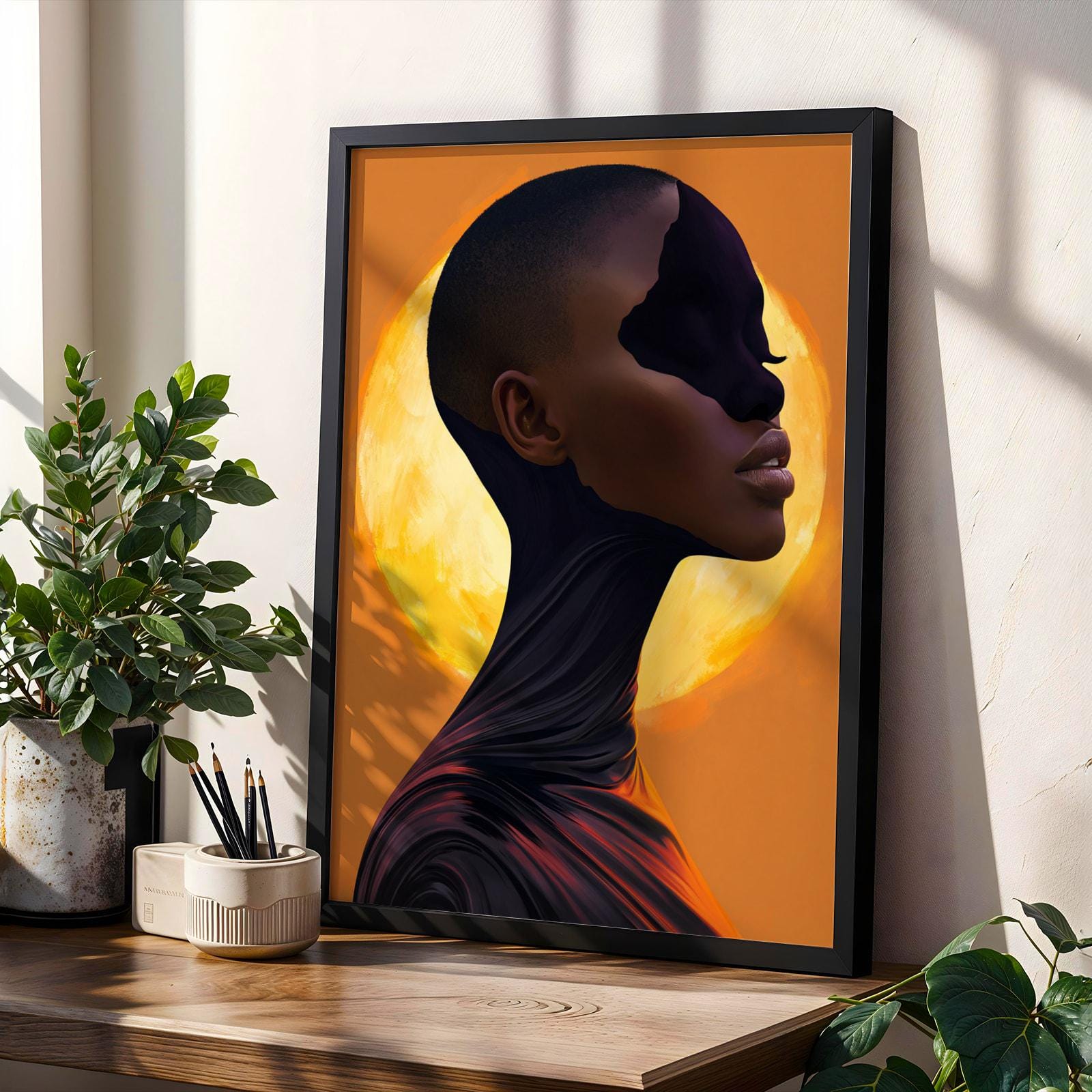 Abstract Woman Wall Art Print 166 Soluna Soul