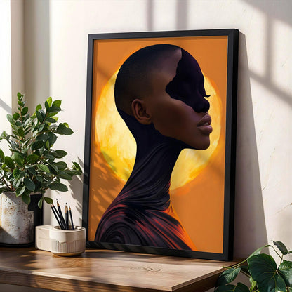 Abstract Woman Wall Art Print 166 Soluna Soul