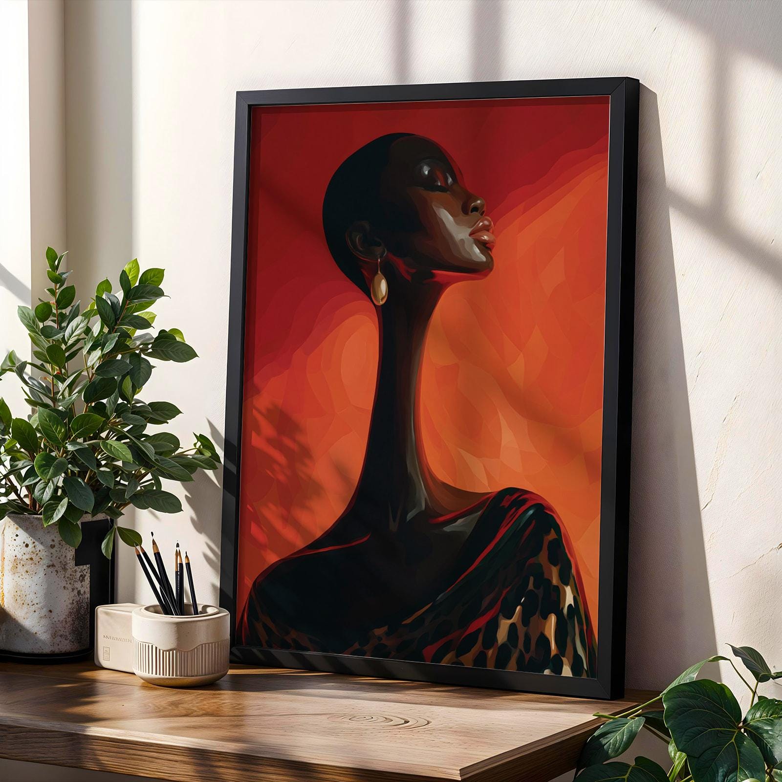 Abstract Woman Wall Art Print 165 Soluna Soul
