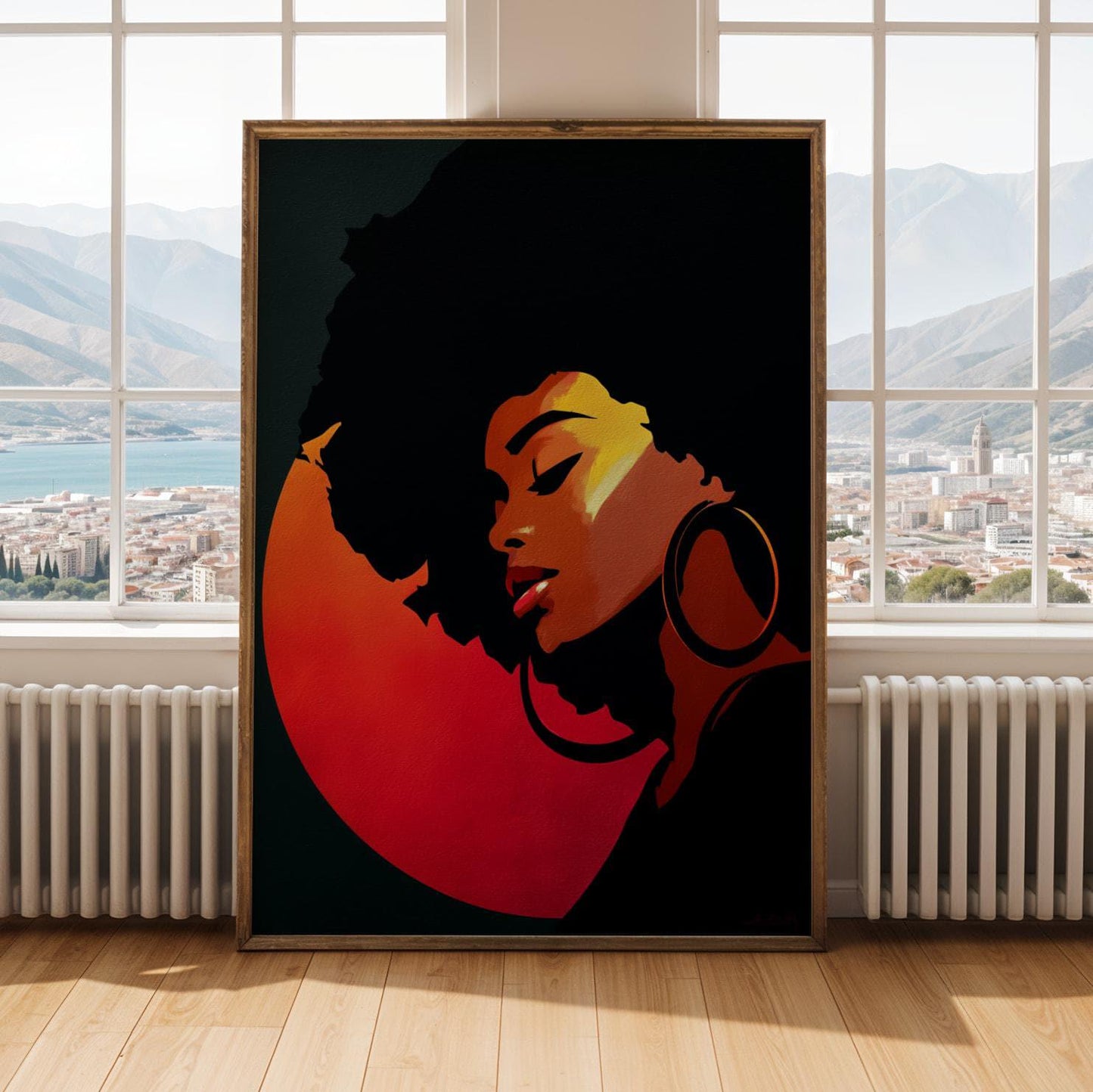 Abstract Stylized Faces Wall Art Print 142 Soluna Soul
