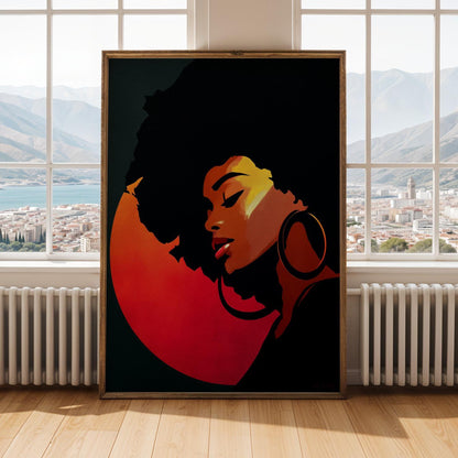 Abstract Stylized Faces Wall Art Print 142 Soluna Soul