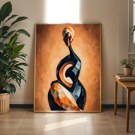 Abstract Woman Figure Wall Art Print 176 Soluna Soul