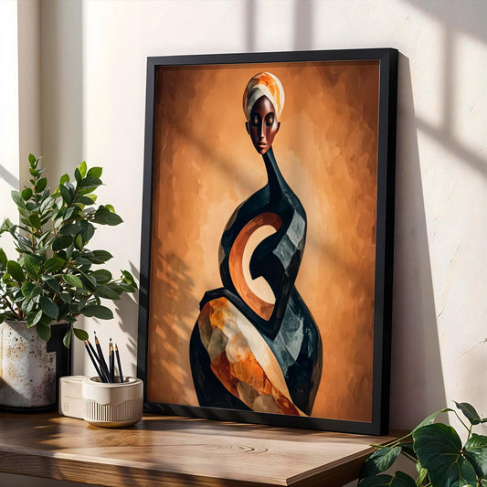 Abstract Woman Figure Wall Art Print 176 Soluna Soul